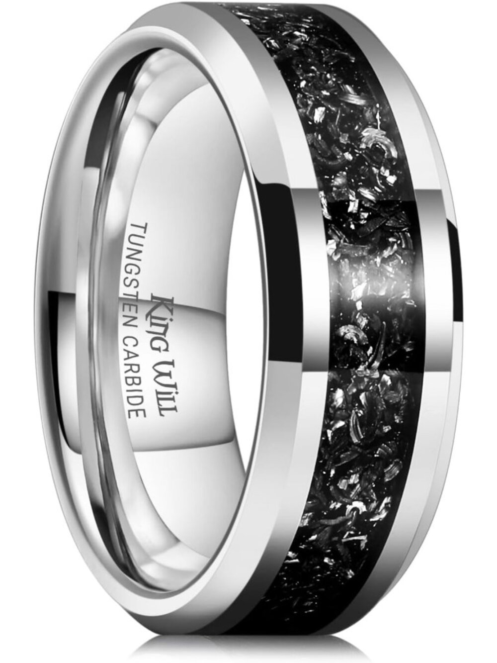 Meteorite Tungsten Wedding Band for Men | Durable, Stylish & Unique Design